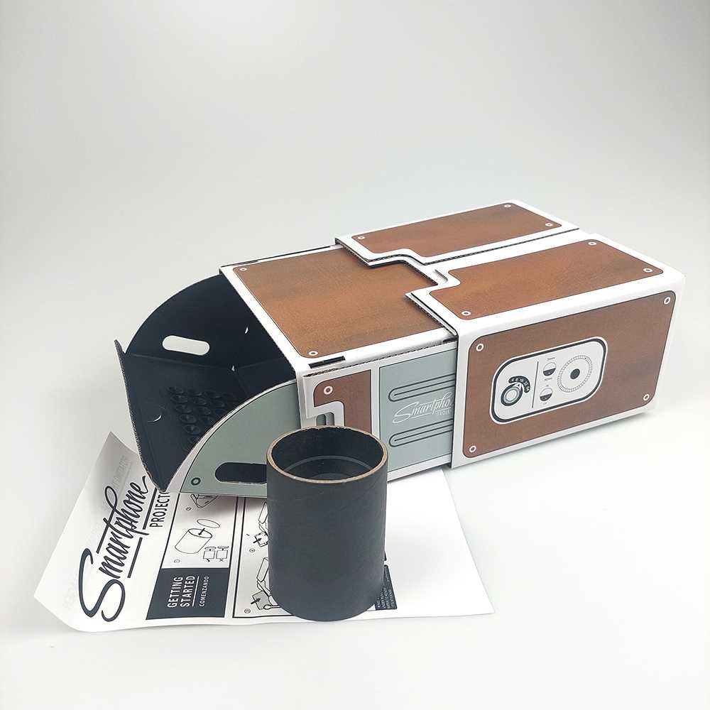 (100% BARANG ORI) Proyektor Smartphone Portabel Cardboard 2.0 - SP01
