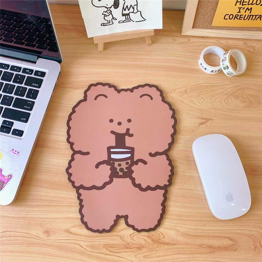 Japanese Style Cute Bear Non-slip Computer Gaming Mice Pad Mousepad