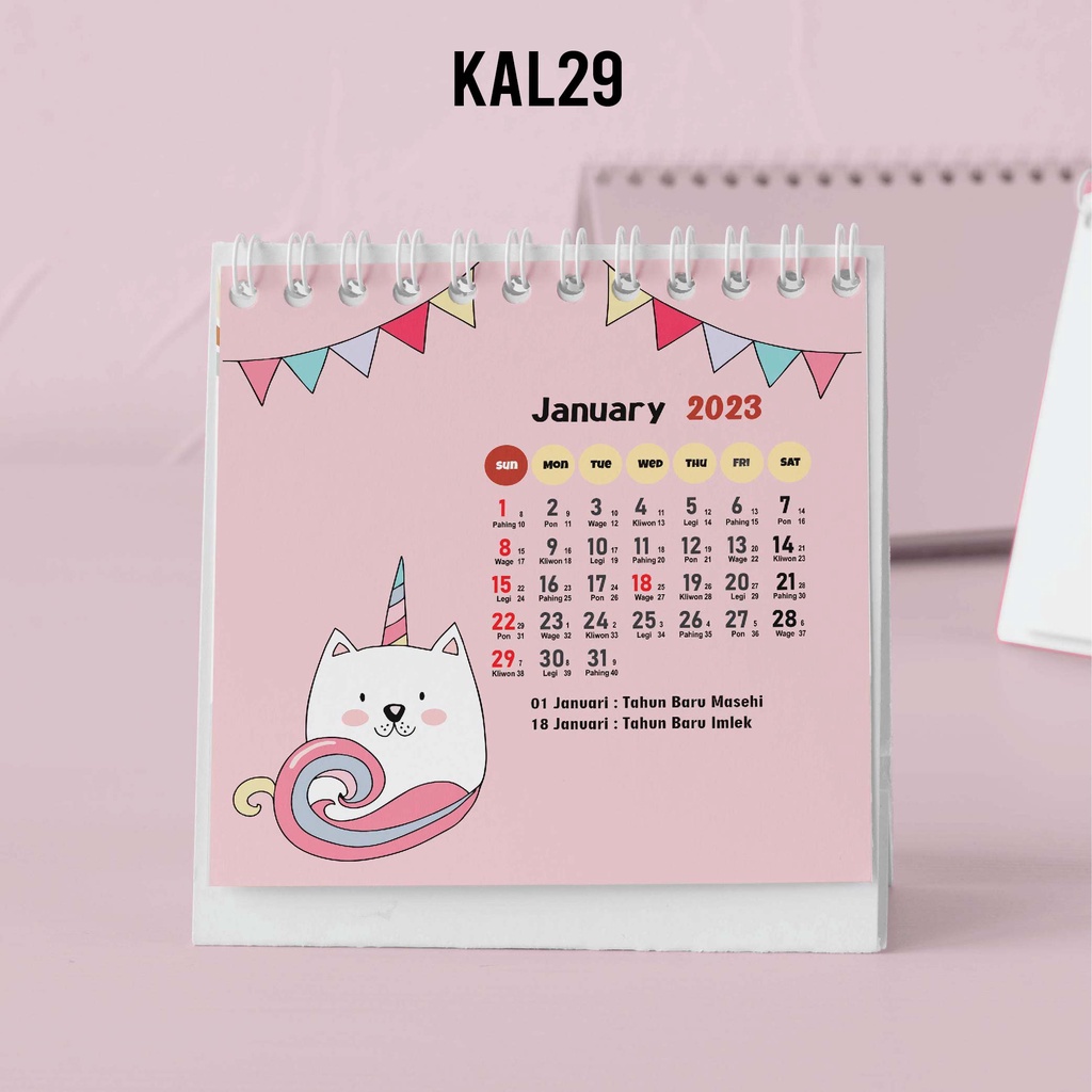 

Artomaringi Kalender Mini 2024 / Kalender Meja 2024 Custom KAL29