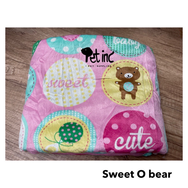 Pet fleece blanket ukuran L 70x100cm