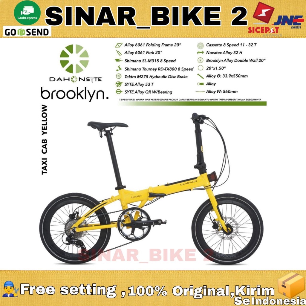 Dahon Sytee Brooklyn Sepeda Lipat 20 Inch Hidraulik