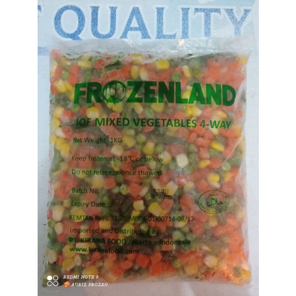 

Frozen Land Mix Vegeta bles 4 Way 1