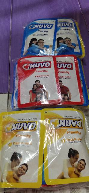 SABUN NUVO CAIR @ 60ML.PAKET  3 BKS. ADA 4 VARIAN WARNA BARU