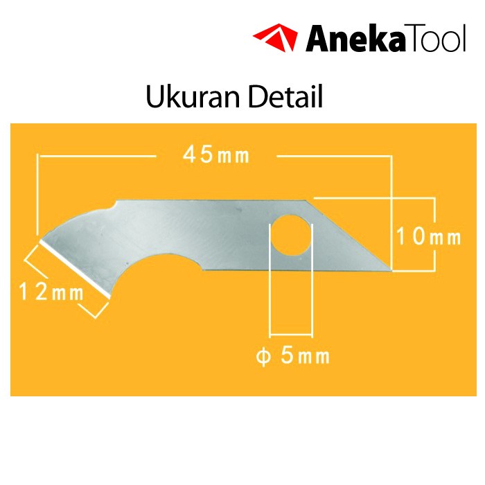 AnekaTool Isi Cutter Mata Pisau 10 Pieces