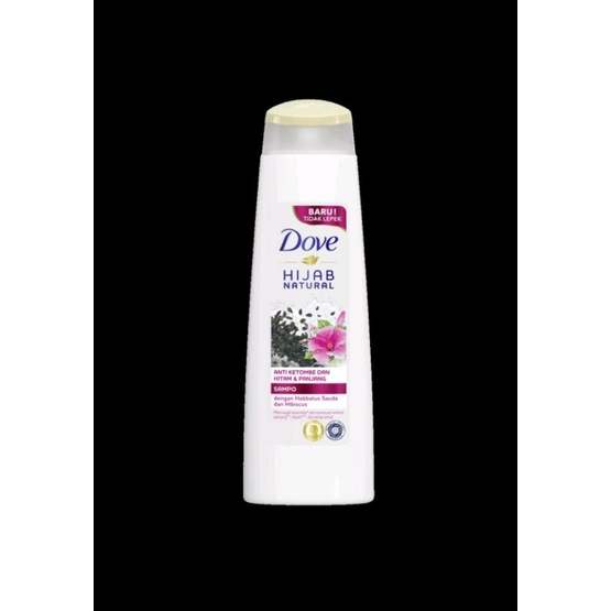 Dove Hijab Natural Anti Ketombe & Hitam Panjang135ml