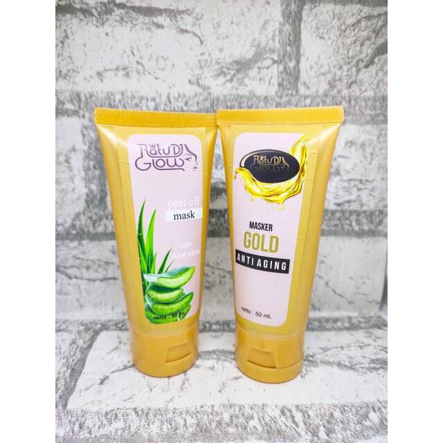 MASKER GOLD DAN PEEL OFF MASK RATU DJ GLOW