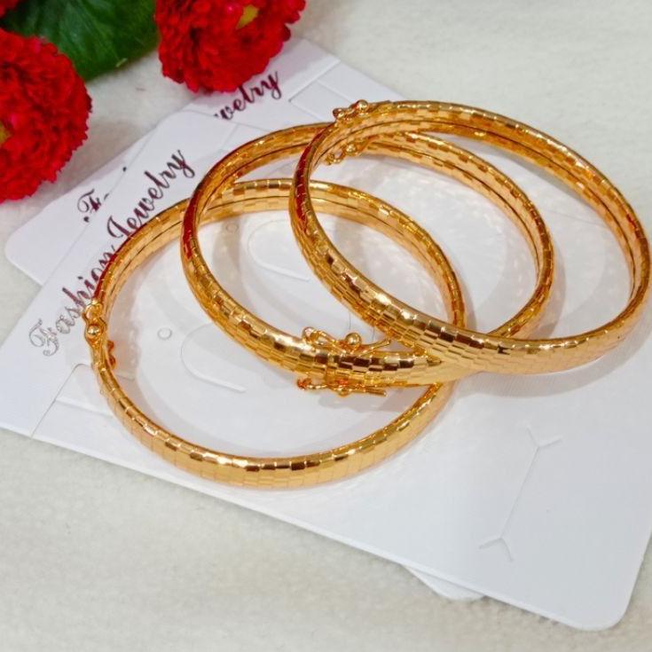 (HARGA BERSAHABAT) gelang kroncong bangkok xuping dewasa isi 3 pcs