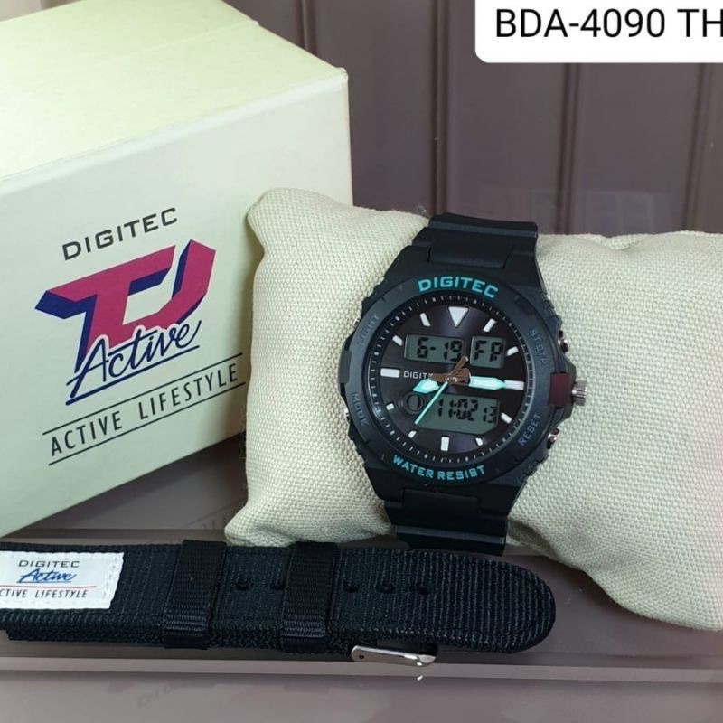 Jam Tangan wanita New DIGITEC TYPE BDA 4090 free strap kanvas original