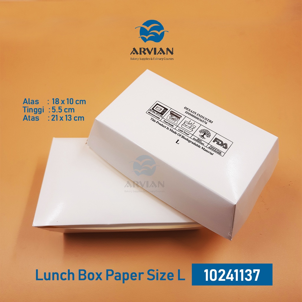 Lunch Box Paper Polos [Instant Surabaya] - Arvian