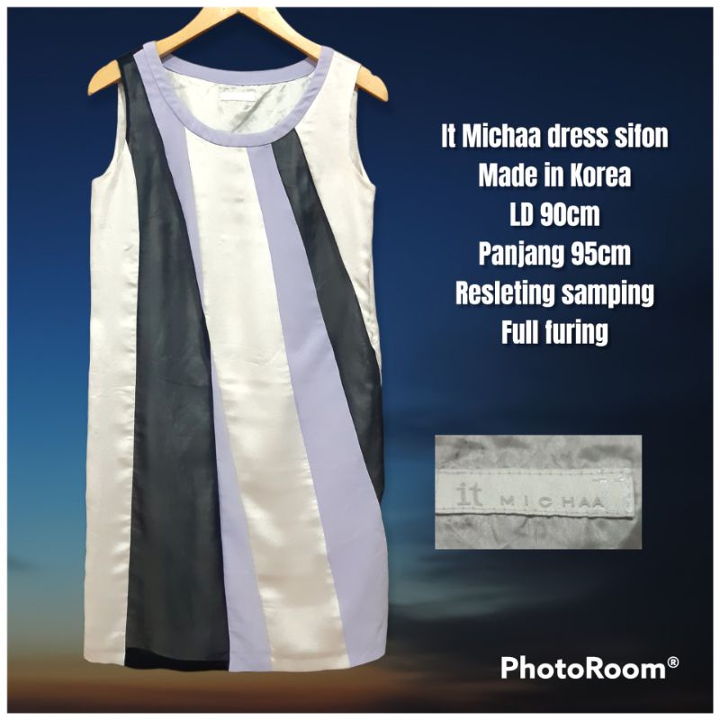 It Michaa dress sifon wanita