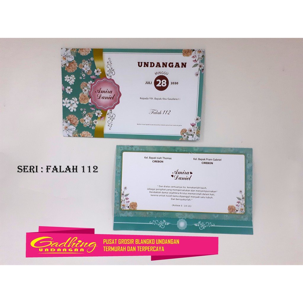 Blangko Undangan Falah 112 Harga Murah