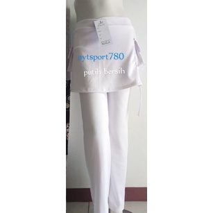 celana senam zumbo/aerobic zumbo/celana senam wanita/celana rok kantong wanita/celana olahraga/cbr rok kantong/bawahan olahraga/celana panjang/celana panjang rok/cod/bayar di tempat/terlaris/siap di kirim/populer-Putih