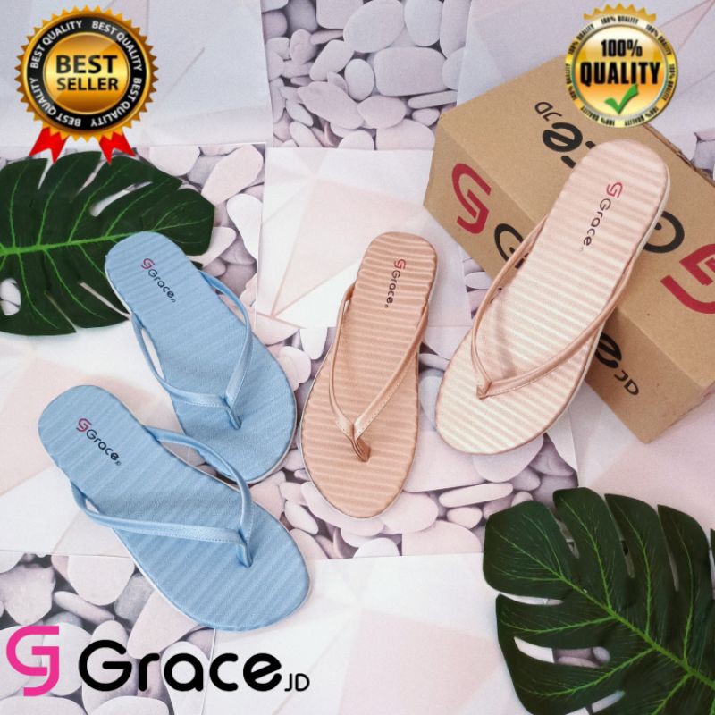 GRACE [JPT BHN] Sandal Jepit Wanita/ Sandal Jepit Teplek Santai Wanita