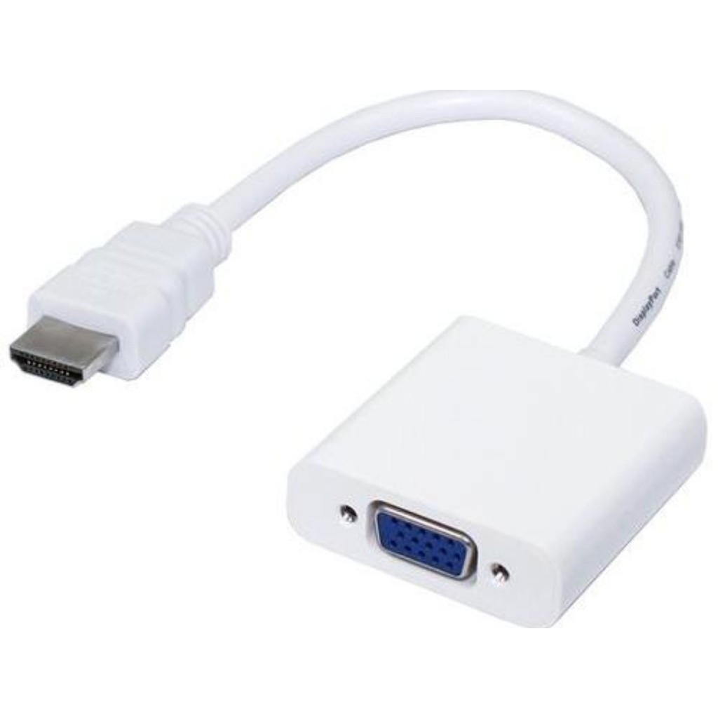 KONVERTER / CONVERTER HDMI MALE TO VGA FEMALE CONVERTER UNTUK MENYAMBUNGKAN LAPTOP KE INFOKUS