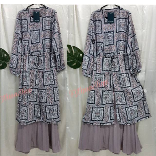 Gamis by gratias ORI/Gamis motif bangkok Gratias/Gamis belah Gratias/Gratias/trend fashion