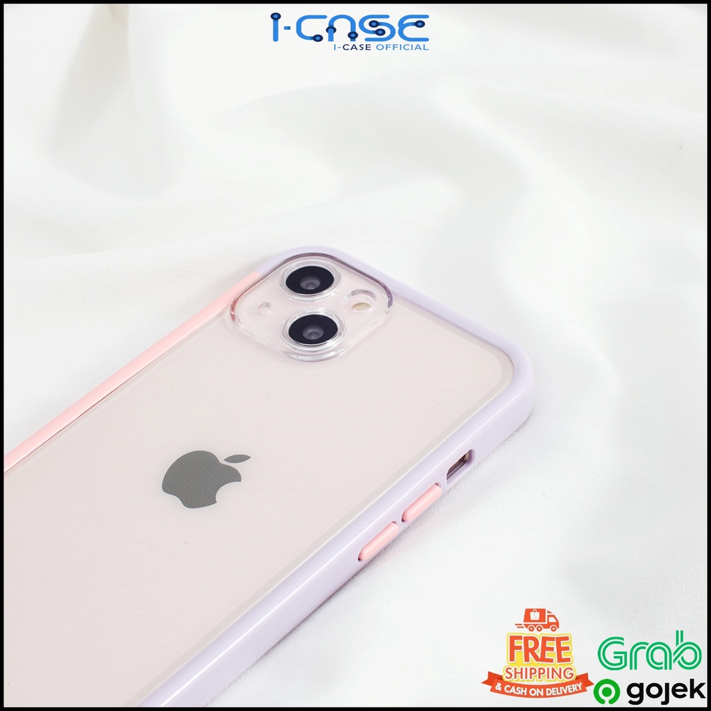 Softcase For iPhone 7 8 PLUS X XS XR XSMAX 11 12 13 MINI PRO MAX With Bumper Side 2 Color Full Lenscover