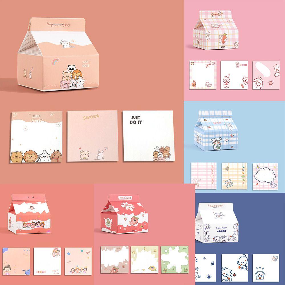 Preva 200lembar Milk Bear Memo Pad Notes Gadis Stationery To Do List Sekolah Kantor