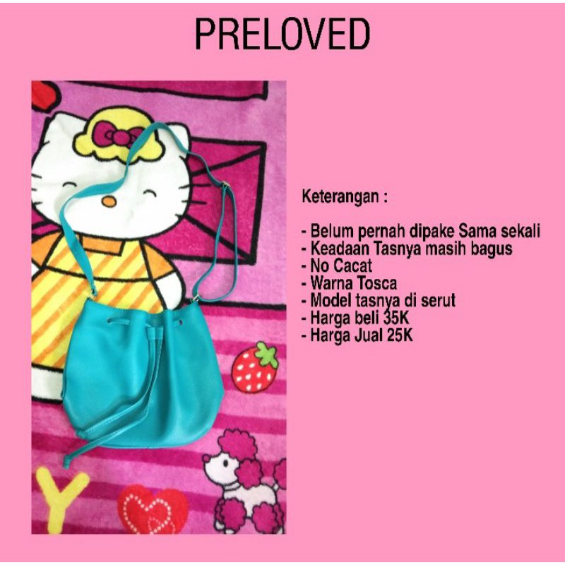 Preloved Tas selempang serut