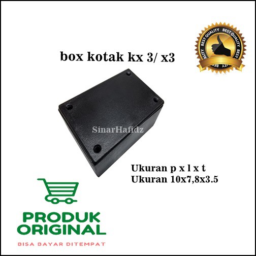 BOX KOTAK KX 3 / BOX PLASTIK HITAM X3