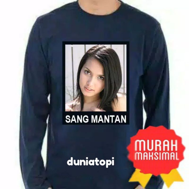 KAOS DEWASA lengan panjang SABLON FOTO dan NAMA