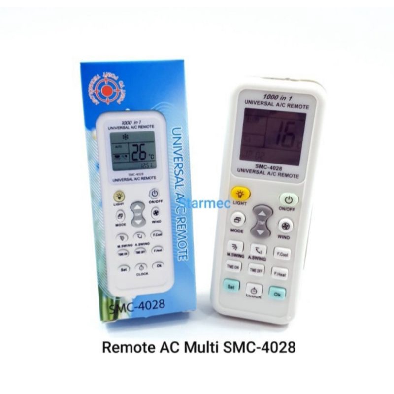 Remot AC Multi | Remote AC Universal SMC 1000 in 1