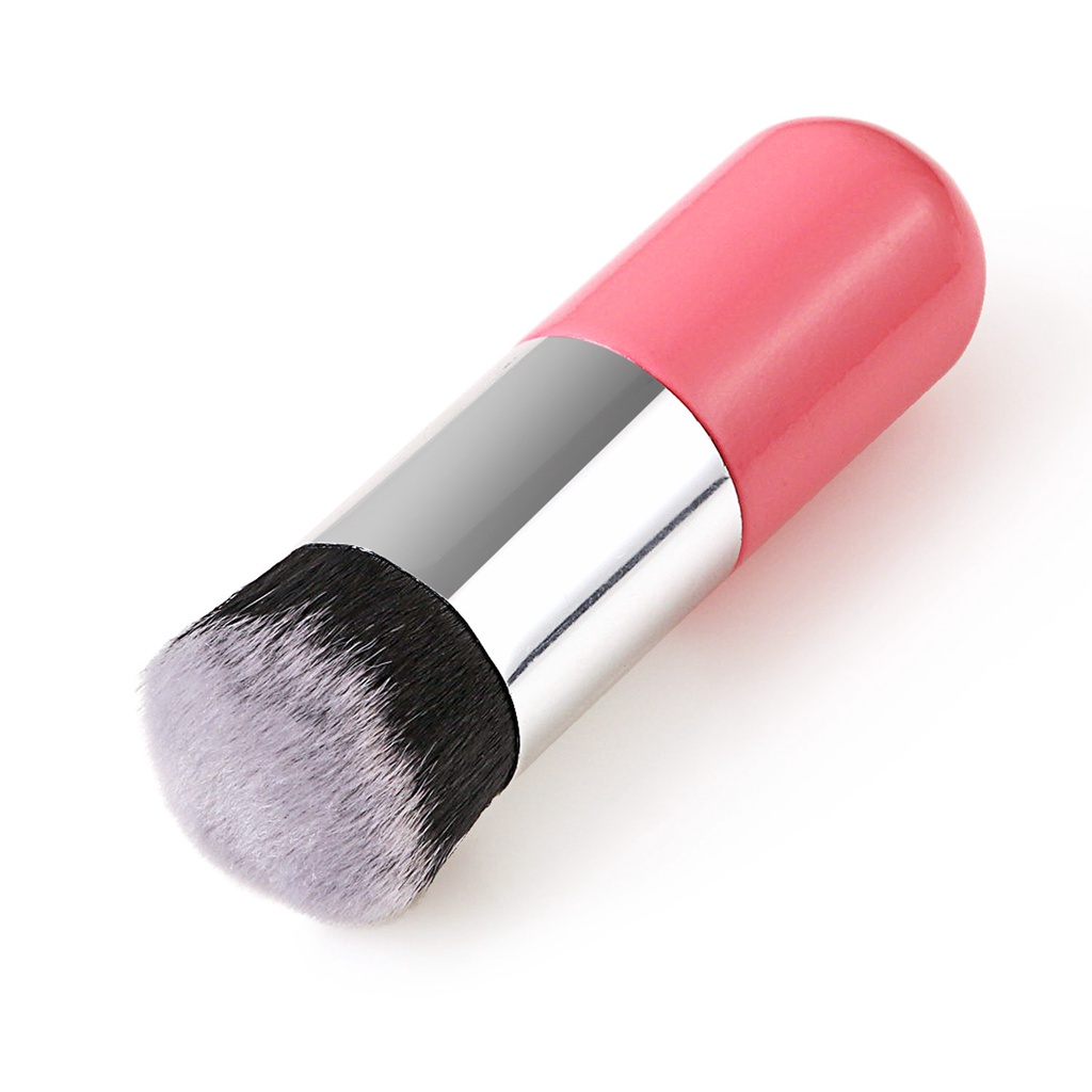 Set Brush Makeup Mini Dengan Pouch Untuk Eyeshadow / Bibir / Foundation