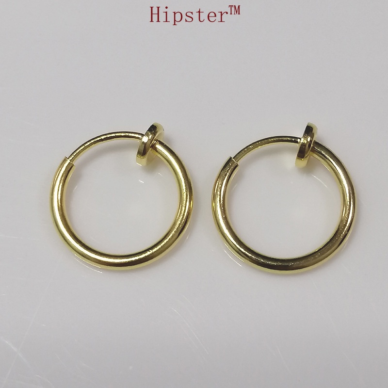 New Hot Fashion Simple round Solid Color Ear Studs Ear Clip