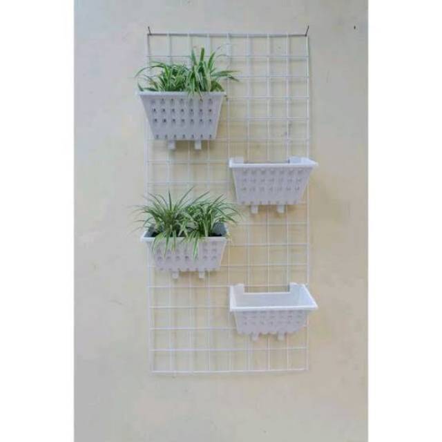 Rak jaring / ram besi kotak / bunga rambat