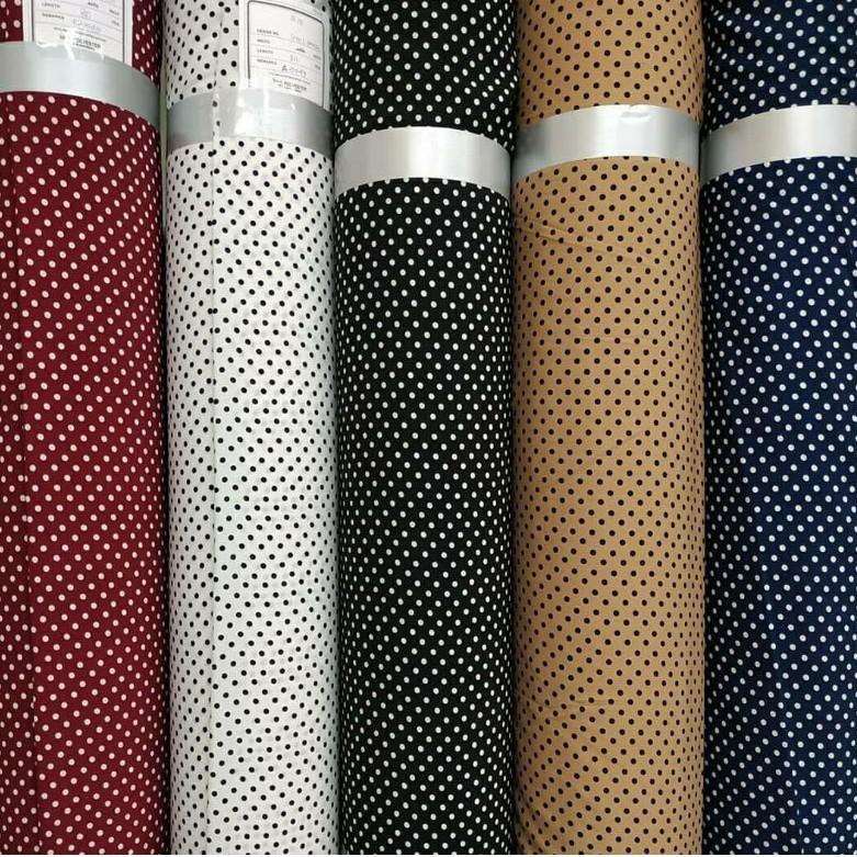 ✾Diskon Promo✲ Kain Wolfis Monalisa & Shakila Polkadot harga murah (per 0.5m) 82 ✾