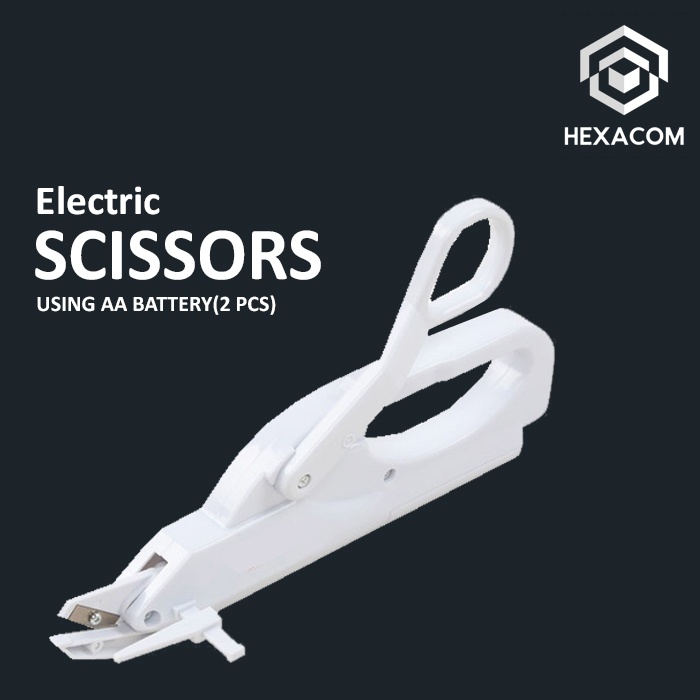 

Electric Scissors | Gunting Elektrik | Pemotong Kain / Kertas - HEXACOM