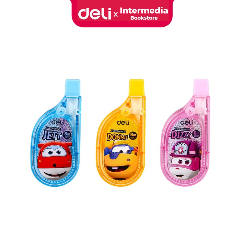 

Deli EH21701 Super Wings Pita Koreksi 5mm × 6m Correction Tape