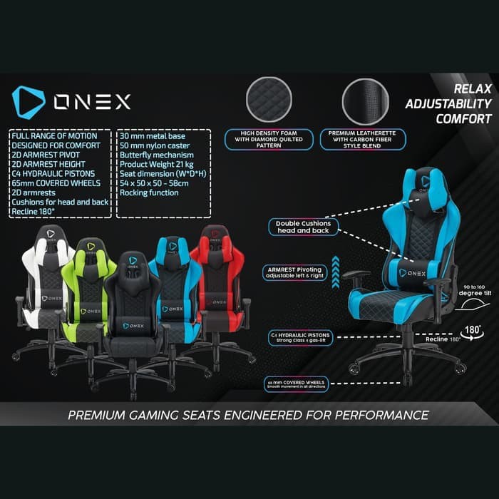 Kursi Gaming ONEX GX3 - Gaming Chair Onex GX3 - Australia Design And Tested Onex-GX3