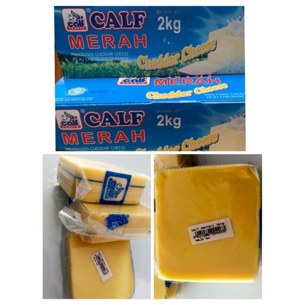 

keju cheddar potong calf mentari 250 gr