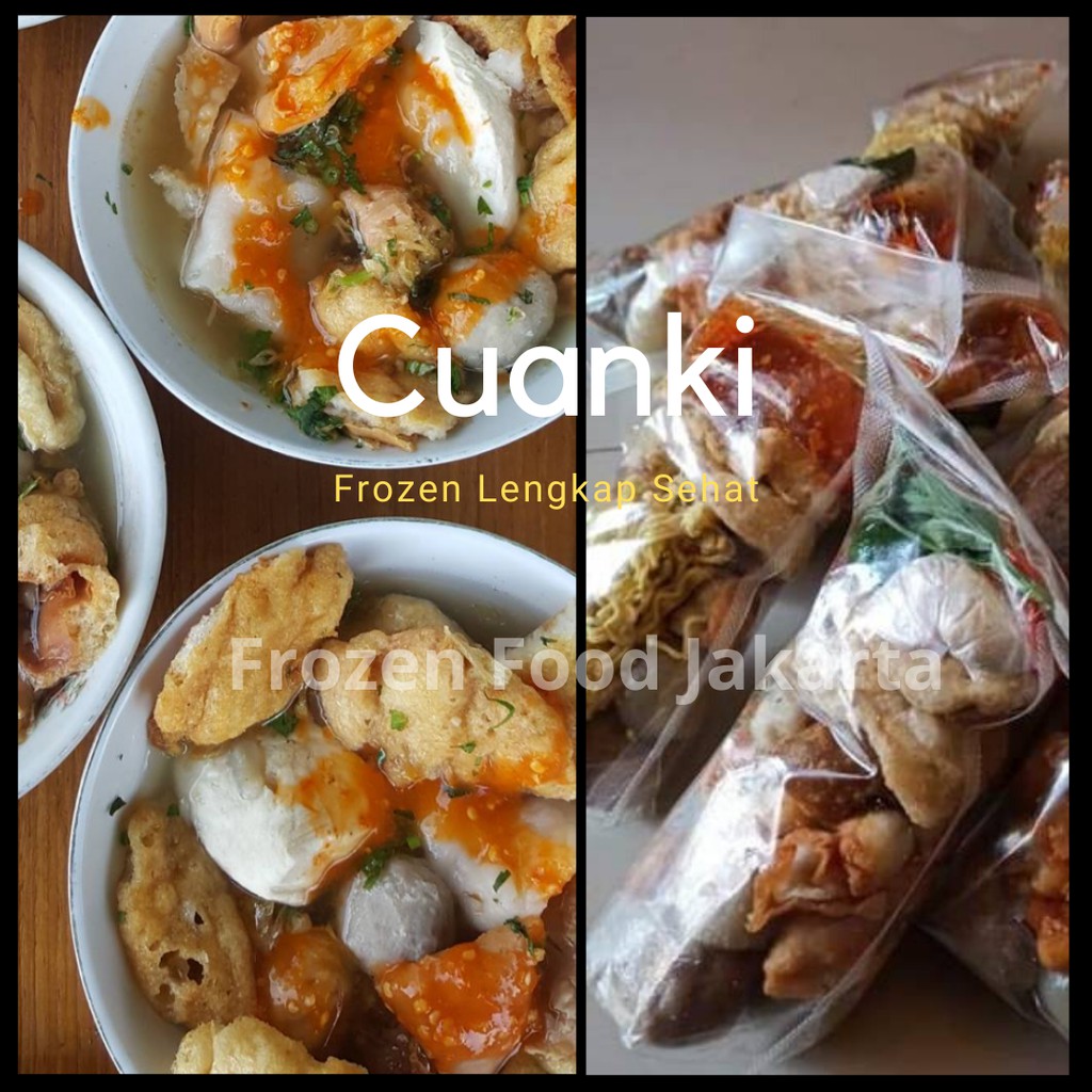 

Bakso cuanki instan frozen lengkap