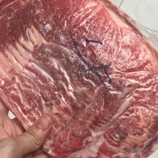 

Slice beef non fat