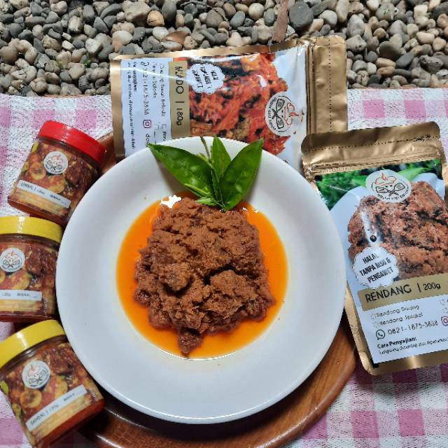

RENDANG DAGING SAPI Enak Best seller Dapur cici cantik stok makanan asli padang