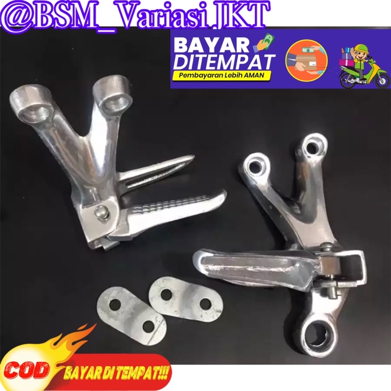 FOOTSTEP SATRIA FU BELAKANG GANTUNG CHROME -STEP SATRIA FU FULL CROME STEP GANTUNG BELAKANG UNIVERSAL