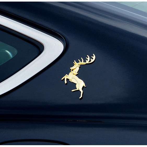 Tempelan Stiker Emblem Mobil Chorme EMPEROR DEER