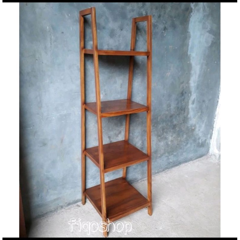 RAK BUKU RAK BUNGA RAK PAJANGAN SERBAGUNA KAYU JATI JEPARA