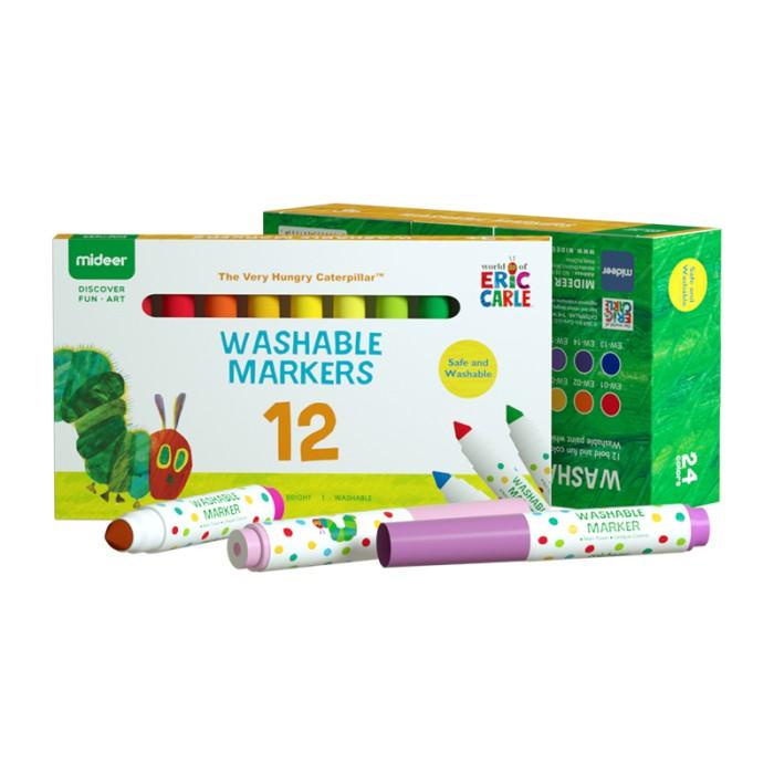 

Mideer X Eric Carle - Washable Markers/Spidol 12 Warna Best Seller