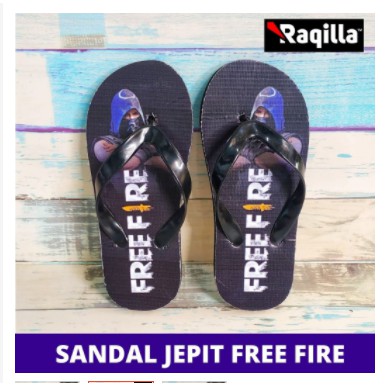 Sandal free fire / sandal jepit anak free fire / selipar free fire /sandal anak jepit free fire