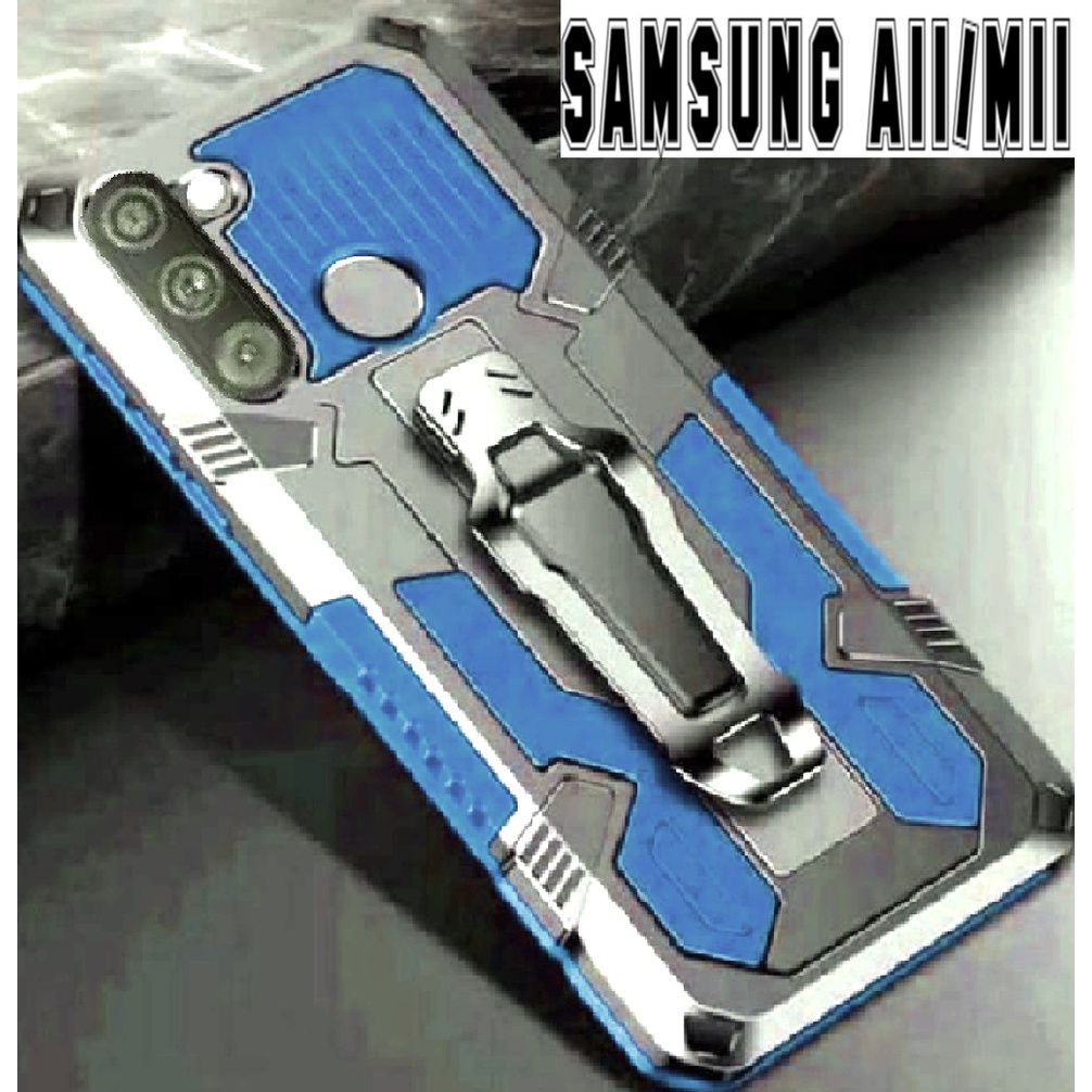 CASE HP KRISTAL STANDING CLIP FOR SAMSUNG A11/M11 CASING HP ROBOT CASE ARMOR KESING HP PELINDUNG HP
