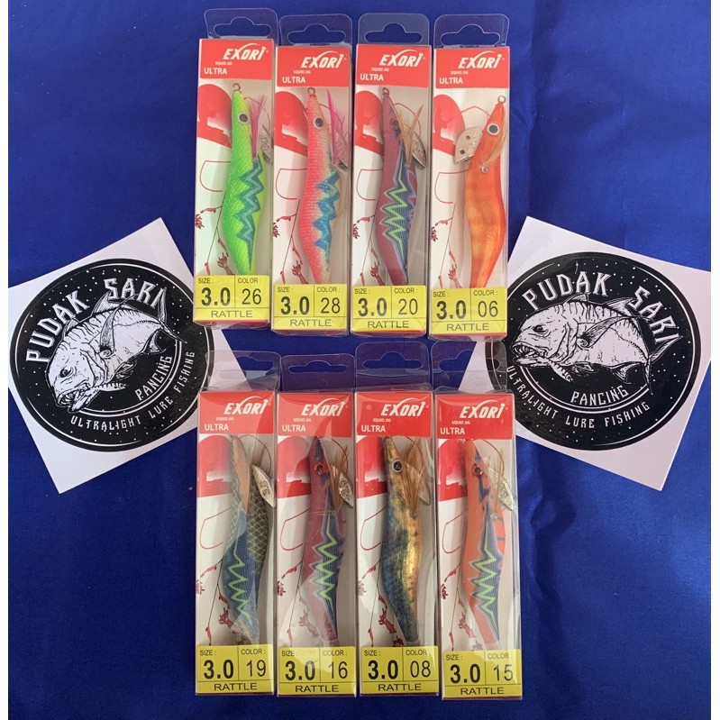 UMPAN CUMI EGI EXORI 3.0 RATTLE GLOW IN THE DARK