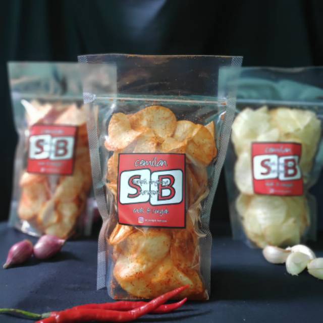 

SB cemilan keripik singkong original/ keju / pedas 100 gr