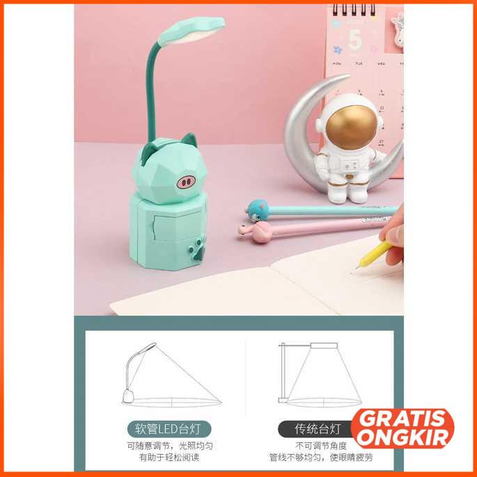 Lampu Meja Belajar USB Desk Lamp Desain Unik - YC5806