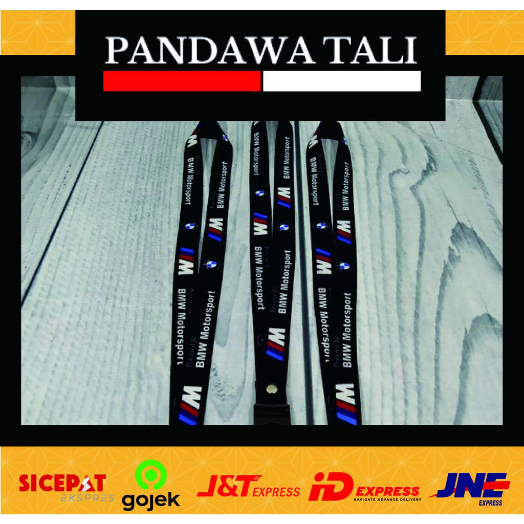 

Lanyard BMW HITAM/Lanyard Printing Custom Pandawa Tali Surabaya ptr