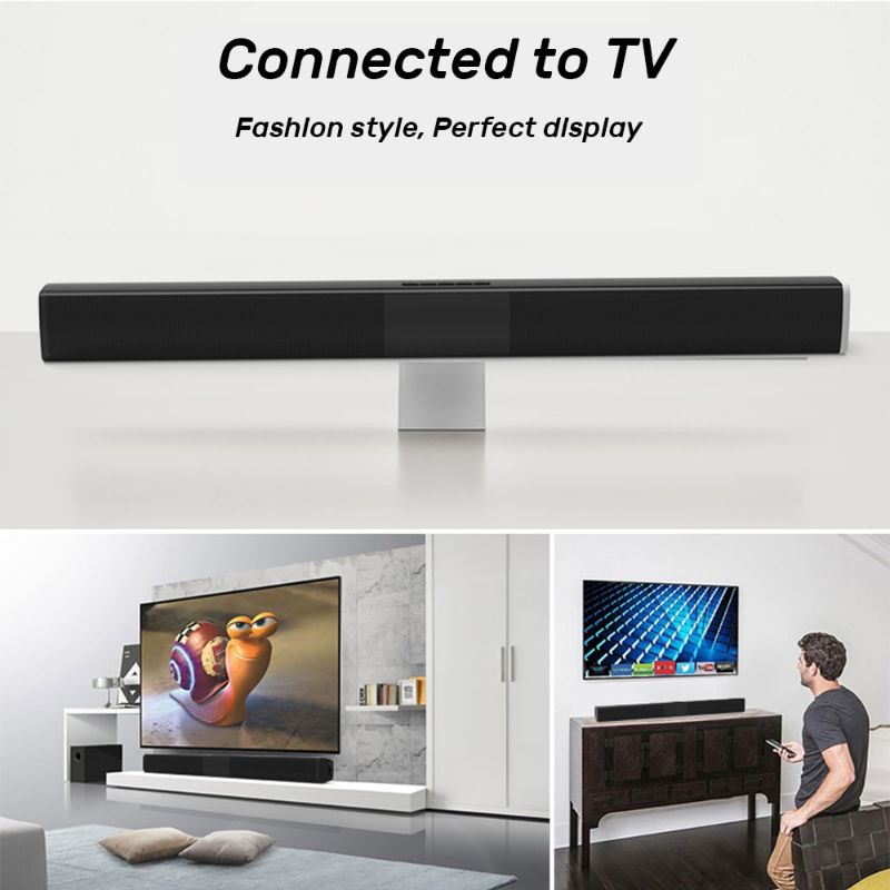 Original HiFi Soundbar Bluetooth Speaker Home Theater Stereo Bass Subwoofer 20W