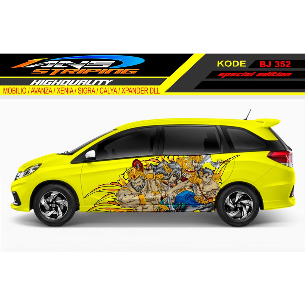 STICKER MOBIL MOBILIO / DECAL STIKER MOBILIO / STIKER MOBIL / STIKER VARIASI MOBIL