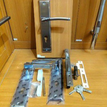 handle pintu set plat lengkung