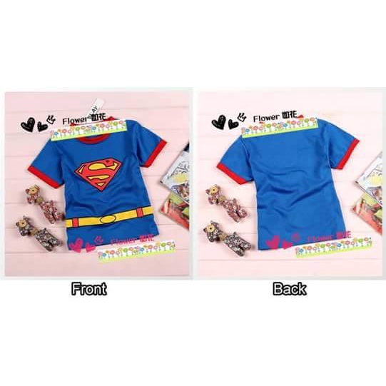 Kaos Superman Anak Laki Laki Impor ukuran 3-5tahun / Baju Superman Anak Cowok Impor